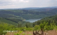 Blick auf die Obernautalsperre vom Keltenweg